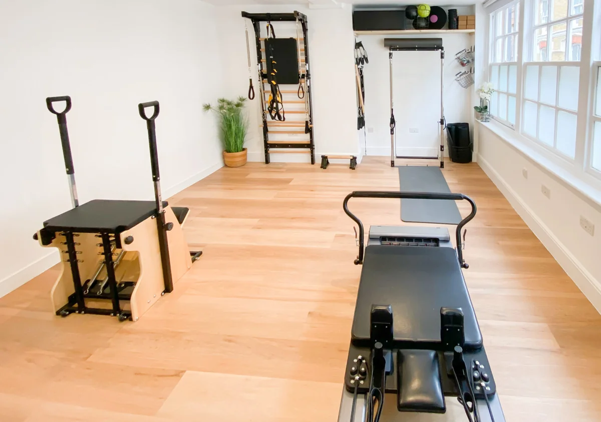 Wunda Chair and Reformer in the Pilates studio